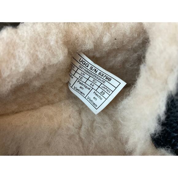 Ugg Black Slippers, Black- Men's Size 11 - Picture 5 of 5